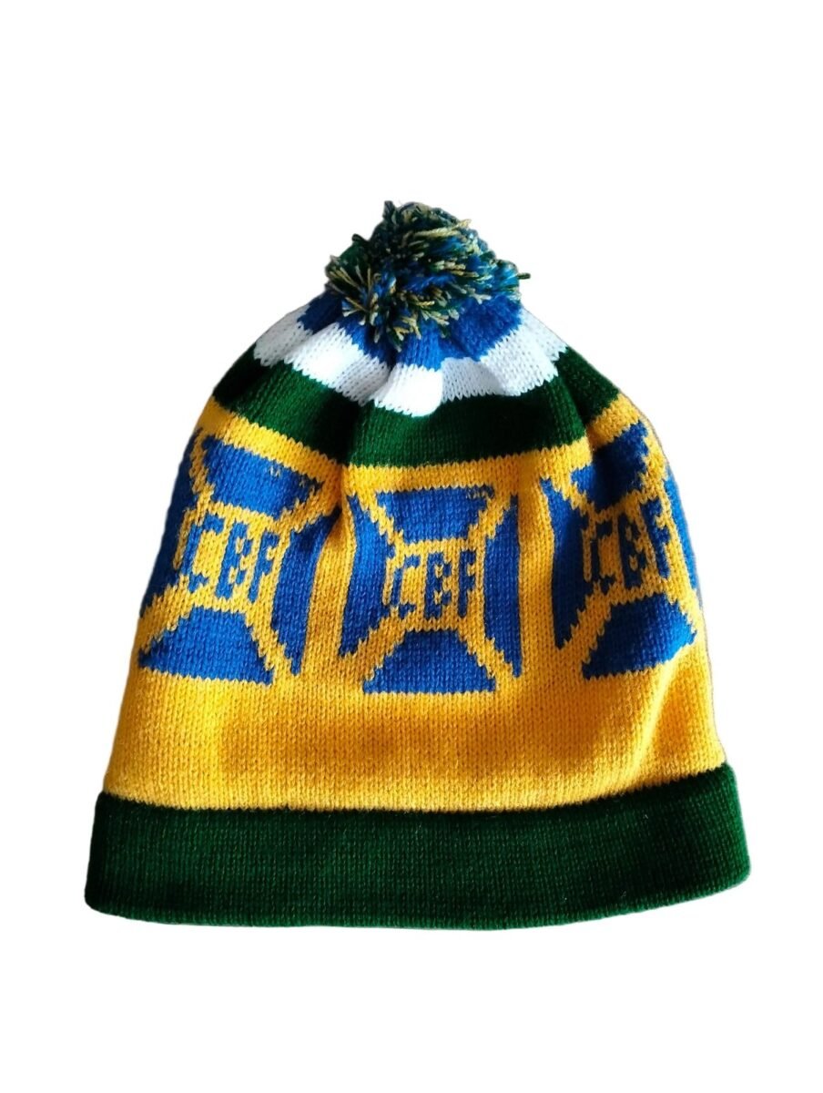 Brazil kids winter hat, product photo 2