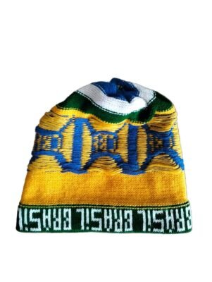 Brazil kids winter hat, product photo 3