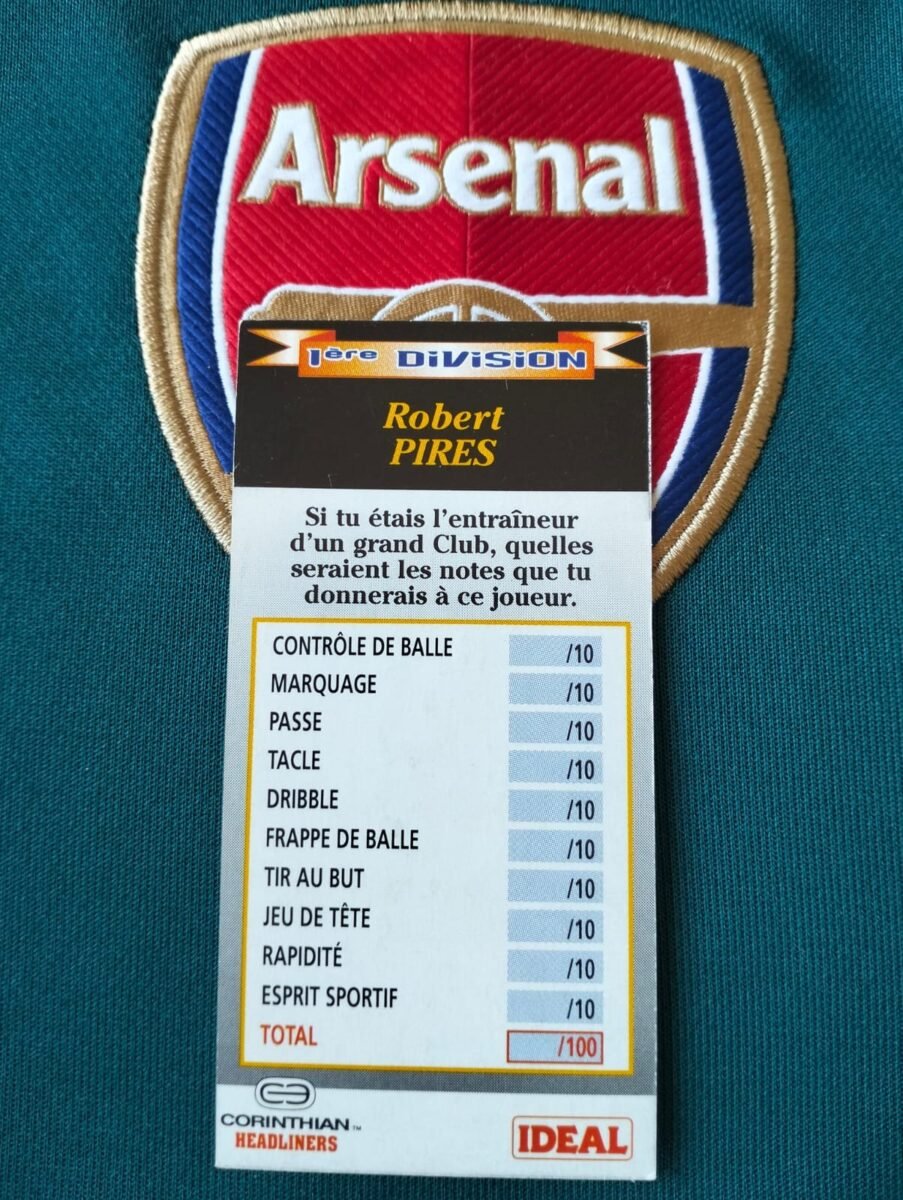 Figurka kolekcjonerska Corinthian 1997 - Robert Pirès z kartą kolekcjonerską 5