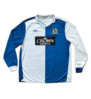 Koszulka Blackburn Rovers 2010/11 domowa z długim rękawem Umbro, zdjęcie produktowe 1
