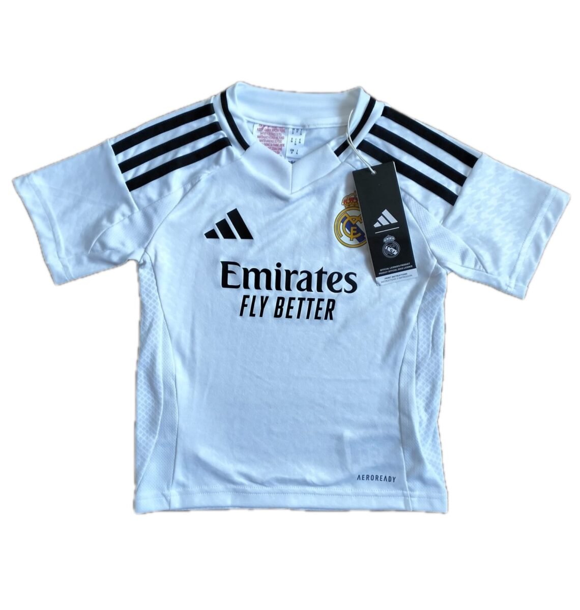 Koszulka dziecięca Real Madryt 2024/25 domowa Adidas (98 cm), zdjęcie produktowe 1