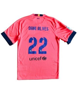 Koszulka FC Barcelona 2014/15 wyjazdowa Nike - Dani Alves, zdjęcie produktowe 1
