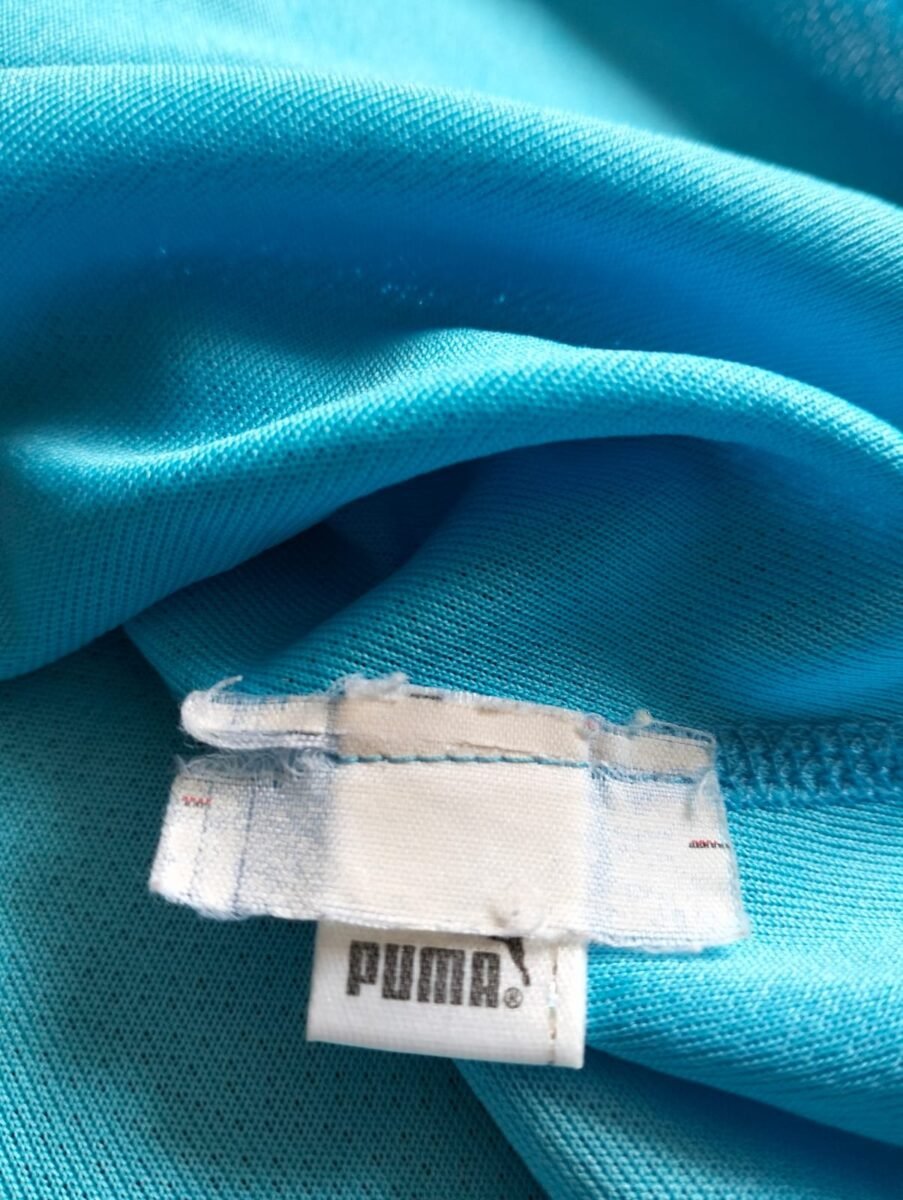 Koszulka Lazio 2002/03 domowa Puma (drugi egzemplarz), zbliżenie na detale i metki 1