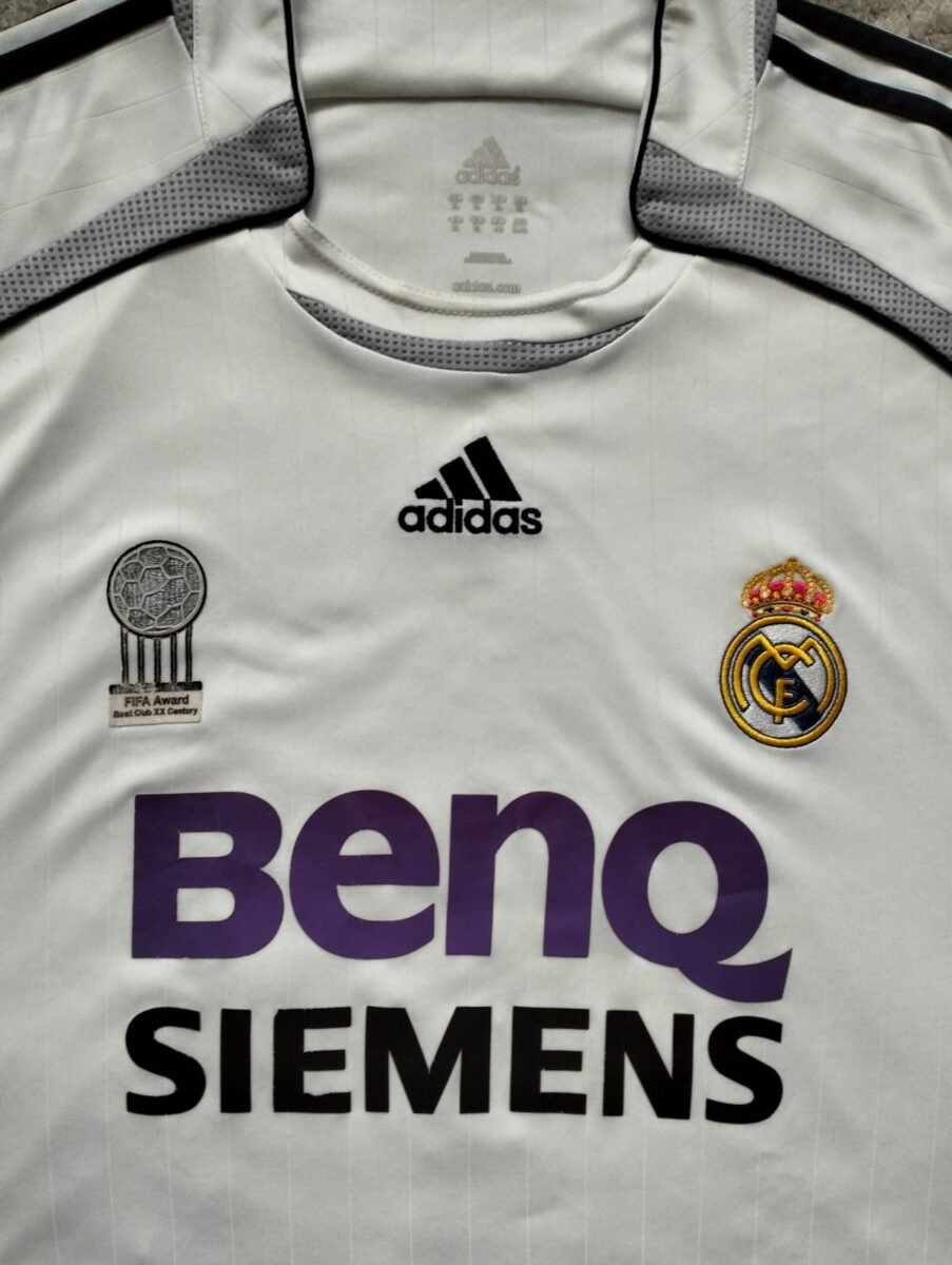 Koszulka Real Madryt 2006/07 domowa Adidas (drugi egzemplarz) 6