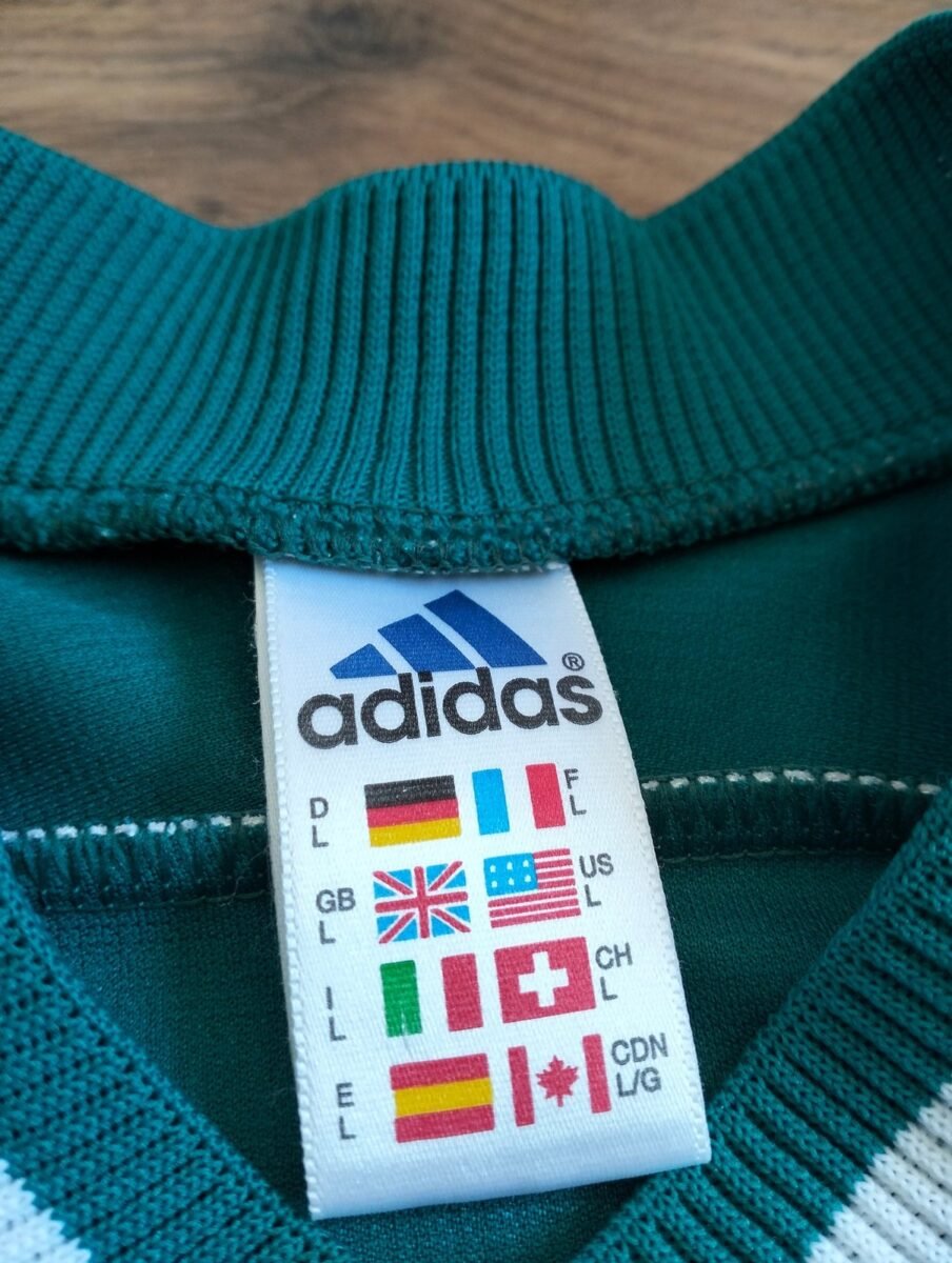 Germany 1998-2000 Adidas away shirt, close-up of details and tags 2