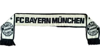 Szalik Bayern Monachium czarno-beżowy 1