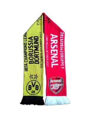 Szalik meczowy Borussia Dortmund - Arsenal, Liga Mistrzów 2013/14, zdjęcie produktowe 1