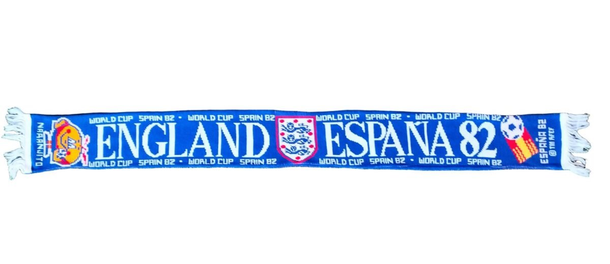 England scarf - 1982 World Cup, product photo 2